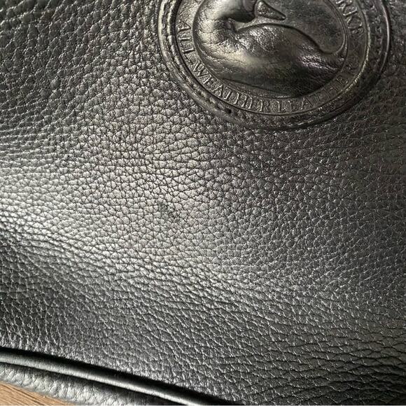 Dooney and Bourke Vintage Black Leather Pebbled Bucket Bag Purse - Picture 11 of 14